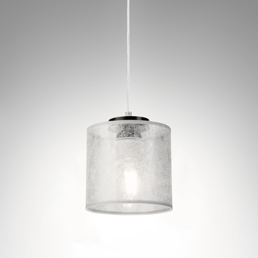 Pendul pe cablu ROSA 1xE27/60W/230V negru/gri