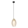 Pendul pe cablu SEBO 1xE27/15W/230V negru/bej fumuriu