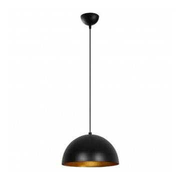 Pendul pe cablu SIVANI, 1xE27/40W/230V, Ø 30 cm, negru/cupru