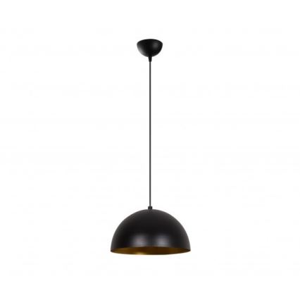 Pendul pe cablu SIVANI 1xE27/40W/230V Ø 30 cm negru/cupru