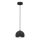 Pendul pe cablu SOOL 1xE27/15W/230V Ø 15 cm, negru