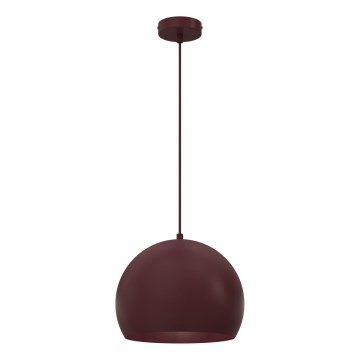 Pendul pe cablu SOOL 1xE27/15W/230V Ø27 cm, vișiniu