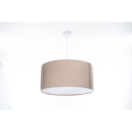 Pendul pe cablu STRIPES 1xE27/60W/230V Ø 40 cm, bej