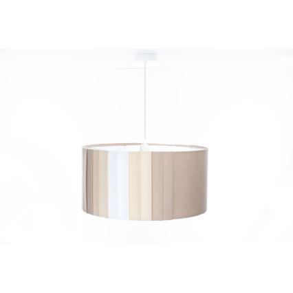 Pendul pe cablu STRIPES 1xE27/60W/230V Ø 40 cm, bej