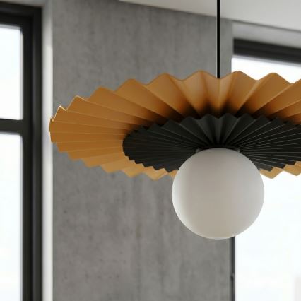 Pendul pe cablu UMBRA 1xG9/8W/230V negru/portocaliu