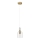 Pendul pe cablu VELARE 1xE27/15W/230V auriu/transparent