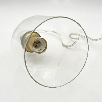 Pendul pe cablu VELARE 1xE27/15W/230V auriu/transparent