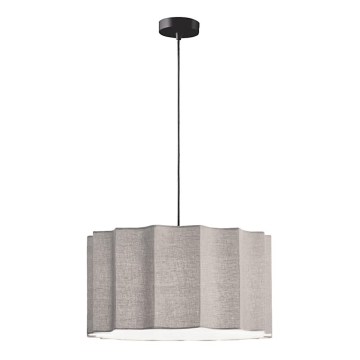 Pendul pe cablu WAVY 1xE27/14W/230V gri