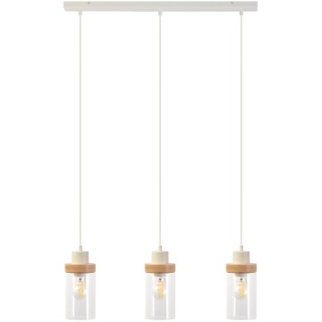 Pendul pe cablu WOODNEST 3xE27/15W/230V pin/crem