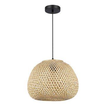 Pendul PETRA pe cablu 1xE27/15W/230V bambus