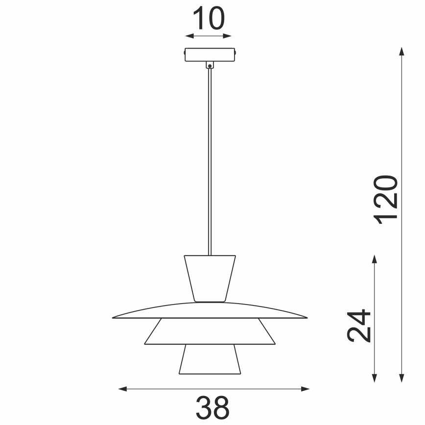 Pendul PLATO 1xE27/15W/230V bej