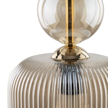 Pendul SOPHIA pe cablu 1xE14/10W/230V negru/bej fumuriu