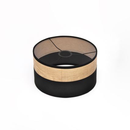 Pendul suspendat pe cablu ALBA, 1x E27/15W/230V, Ø 25 cm, negru/maro