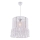 Pendul suspendat pe cablu NESS MACRAME 1xE27/40W/230V, alb