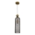 Pendul suspendat pe cablu PIEGA, 1xE14/40W/230V, alamă/negru fumuriu