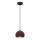 Pendul suspendat pe cablu SOOL, 1 x E27/15W/230V, Ø 15 cm, bordo