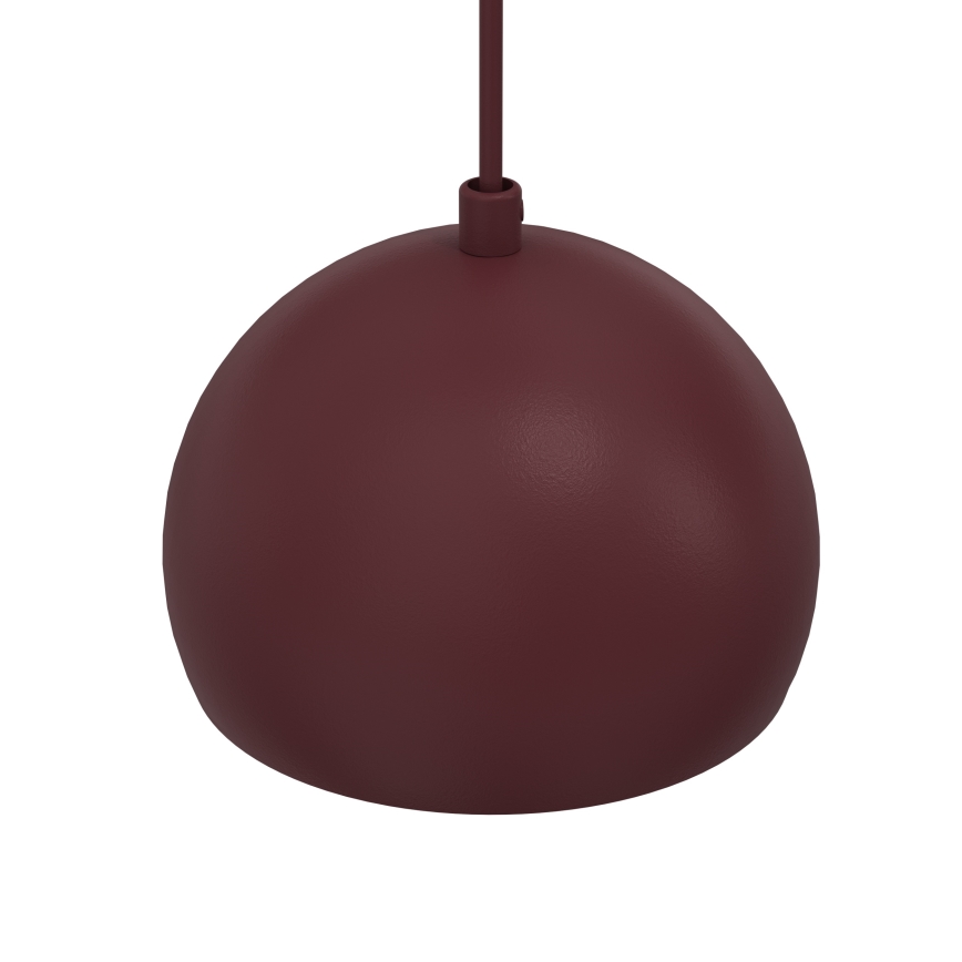 Pendul suspendat pe cablu SOOL, 1 x E27/15W/230V, Ø 15 cm, bordo