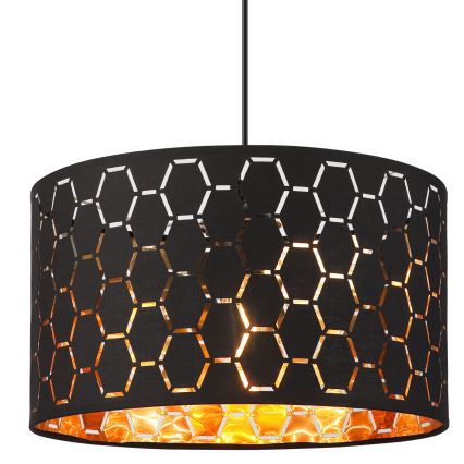 Pendul ULLE pe cablu, 1xE27/15W/230V, negru