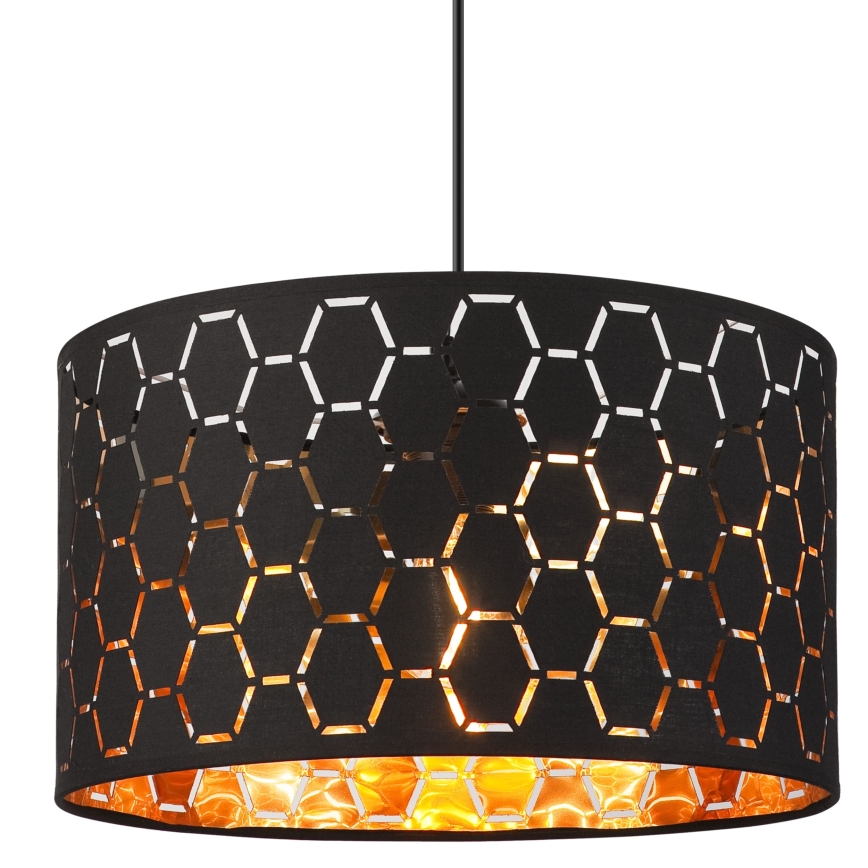 Pendul ULLE pe cablu, 1xE27/15W/230V, negru