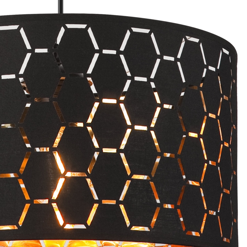 Pendul ULLE pe cablu, 1xE27/15W/230V, negru