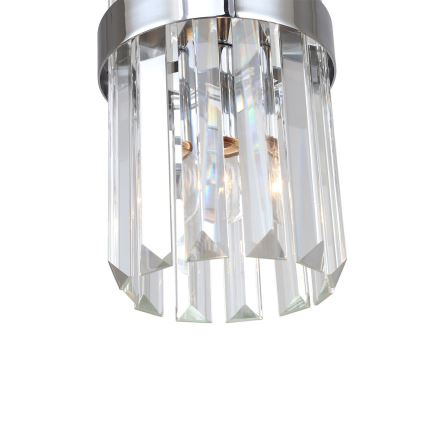 Pendul VETRO cu cablu 1xE14/10W/230V crom lucios