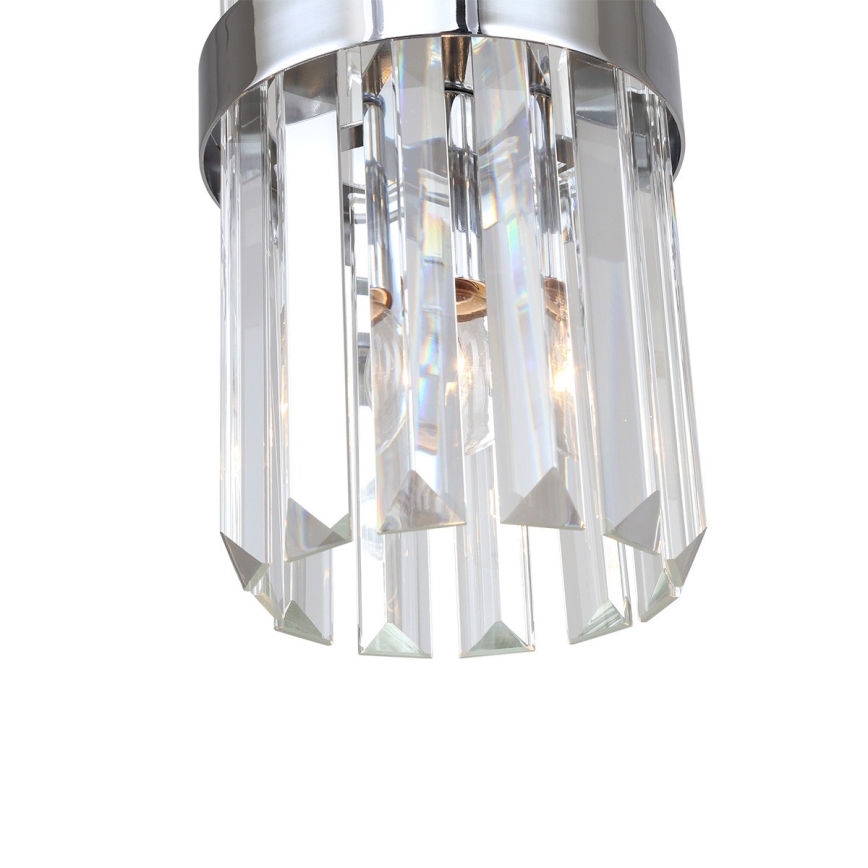 Pendul VETRO cu cablu 1xE14/10W/230V crom lucios