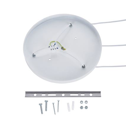 Pendul WABI SABI pe cablu, 3xE27/40W/230V, Ø 76 cm, alb - Brilagi