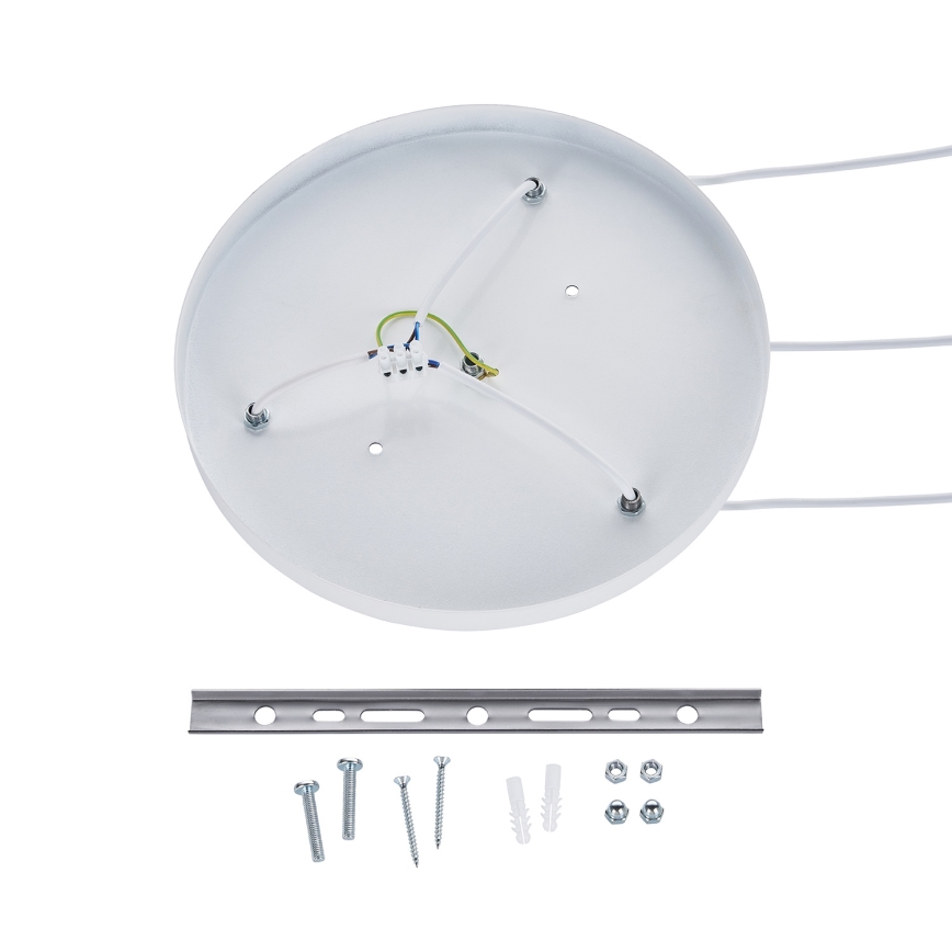 Pendul WABI SABI pe cablu, 3xE27/40W/230V, Ø 76 cm, alb - Brilagi