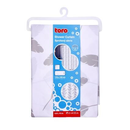 Perdea de duș TORO PREMIUM 178x199 cm frunze