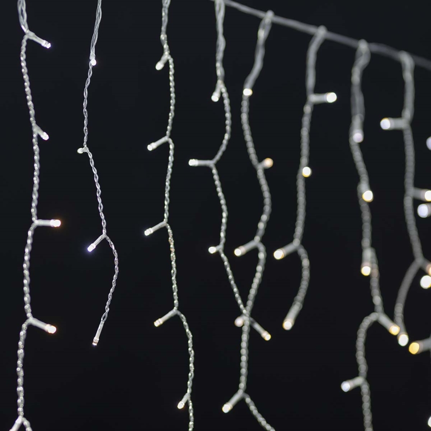 Perdea LED de Crăciun 240xLED/8 funcții 8m IP65 Wi-Fi Tuya Nedis alb rece