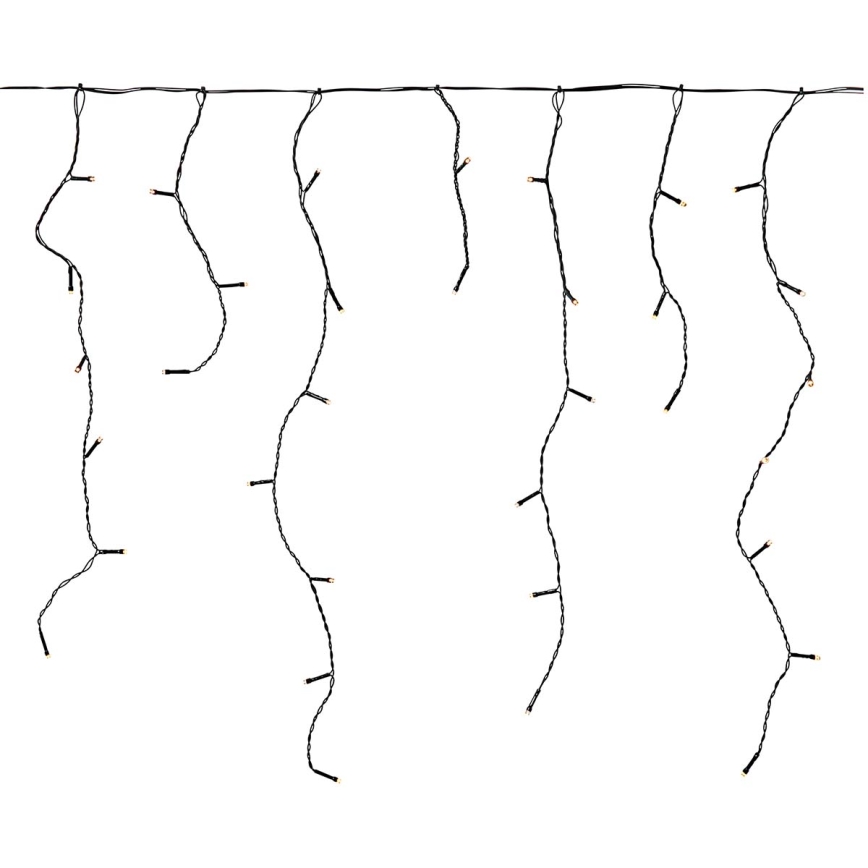 Perdea LED de Crăciun de exterior 360xLED/7 funcții 14m IP44 alb cald