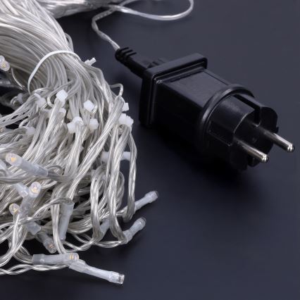 Perdea LED de Crăciun de exterior 360xLED/8 funcții 15m IP44 alb cald