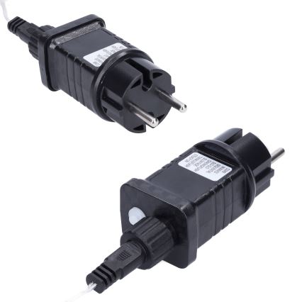 Perdea LED de Crăciun de exterior 360xLED/8 funcții 15m IP44 alb cald