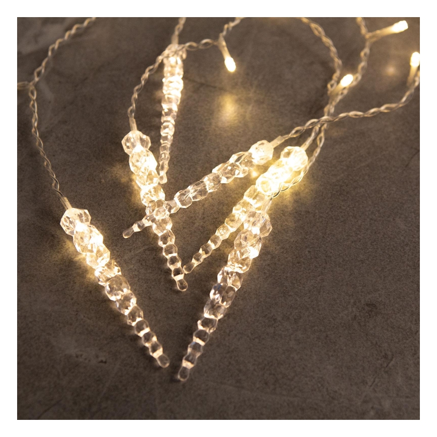 Perdea LED de Crăciun pentru exterior, 180 LED, 3,5 x 0,7 m, IP44, alb cald