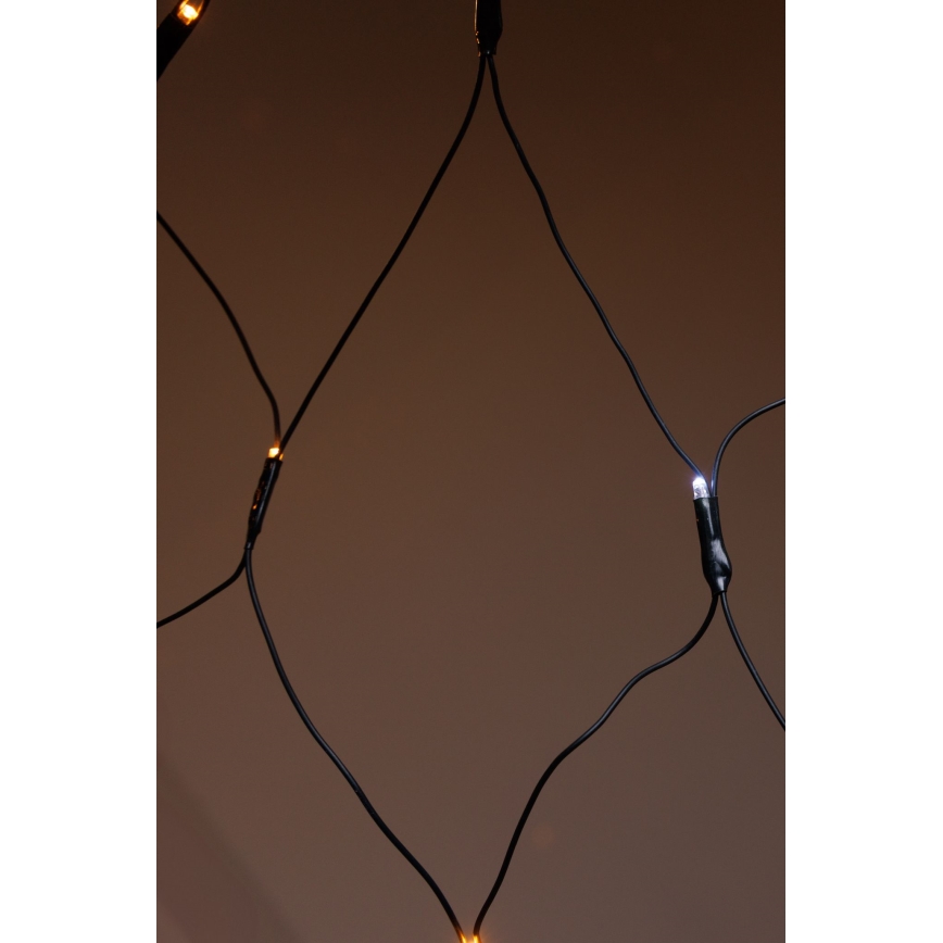 Perdea LED de exterior NET 240xLED/7,2W/230V 1,5x2 m IP44 alb cald