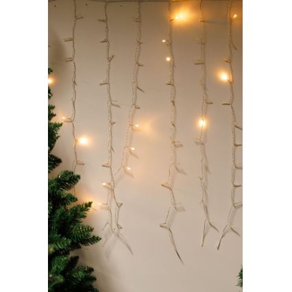 Perdea LED dimabilă pentru exterior CURTAIN 360xLED/8,4W/230V 2x2 m IP44 alb cald + telecomandă