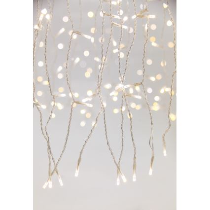 Perdea LED dimabilă pentru exterior CURTAIN 360xLED/8,4W/230V 2x2 m IP44 alb cald + telecomandă