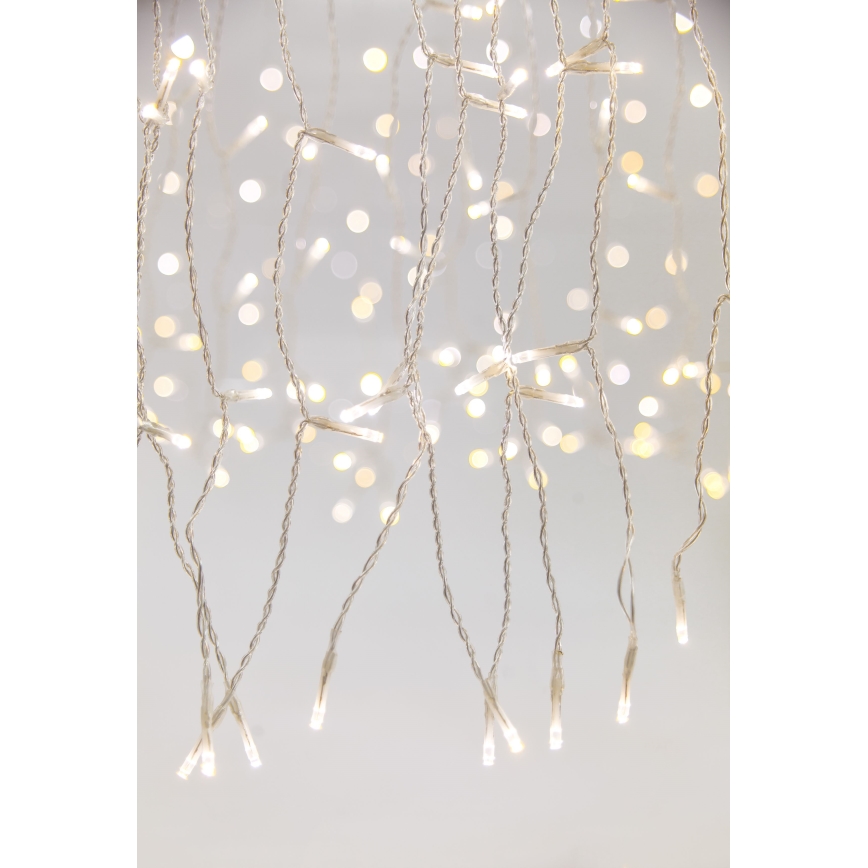 Perdea LED dimabilă pentru exterior CURTAIN 360xLED/8,4W/230V 2x2 m IP44 alb cald + telecomandă