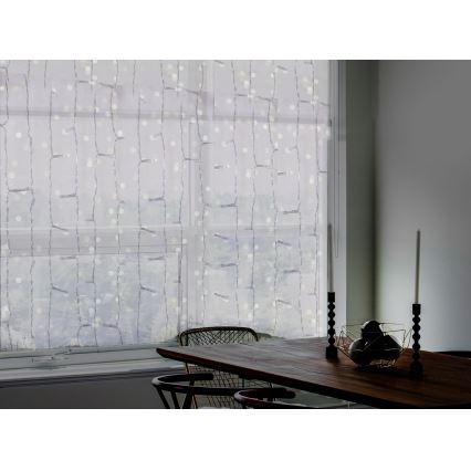 Perdea LED pentru exterior CURTAIN 480xLED/8,4W/230V 3x3 m IP44 alb rece