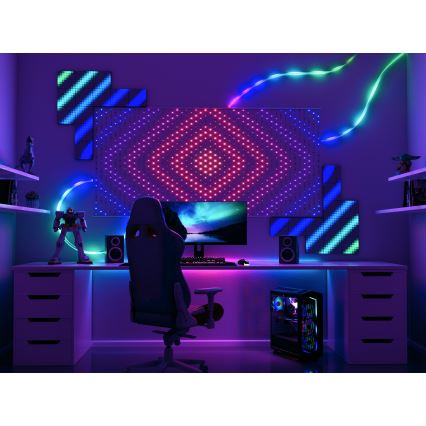Perdea LED RGB dimabilă de Crăciun Twinkly MATRIX 480xLED 1x1 m Wi-Fi