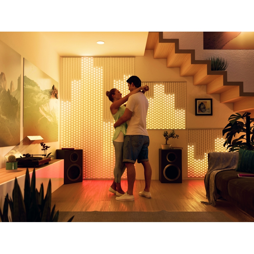 Perdea LED RGB dimabilă de Crăciun Twinkly MATRIX 480xLED 1x1 m Wi-Fi