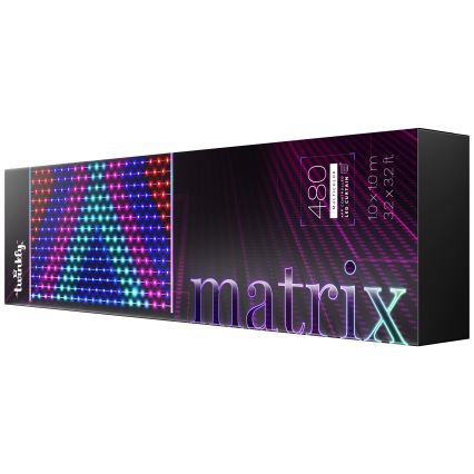 Perdea LED RGB dimabilă de Crăciun Twinkly MATRIX 480xLED 1x1 m Wi-Fi