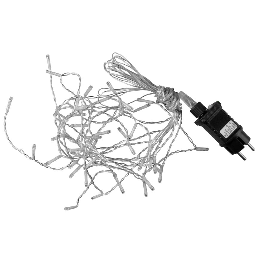 Perdea luminoasă LED ESTELLA, 47 LED, 8 funcții, 3,5 m, alb cald