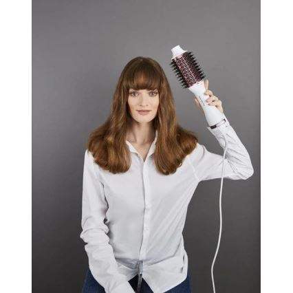 Perie cu aer cald VOLUMIZER 800W/230V alb/roz Rowenta