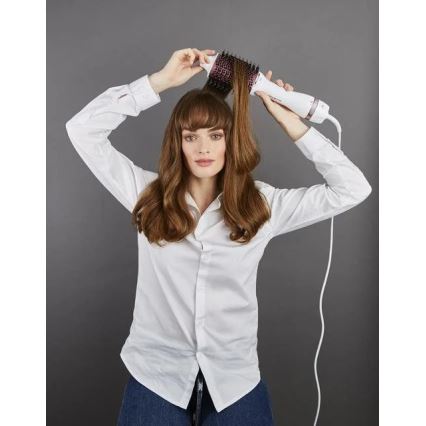 Perie cu aer cald VOLUMIZER 800W/230V alb/roz Rowenta