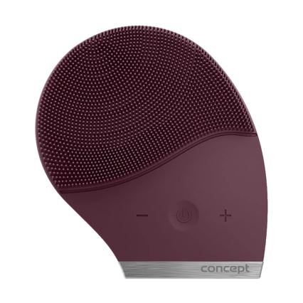 Perie de curățare facială SONIVIBE Concept SK9101, 2W/5V, 250 mAh, IPX7, roșie