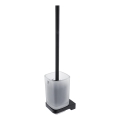 Perie de toaletă de perete NIMCO MAC 29094CN-90 MAYA sticlă mată/negru mat