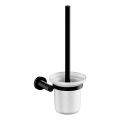 Perie de toaletă de perete OMNIRES MP60620BL MODERN PROJECT negru mat