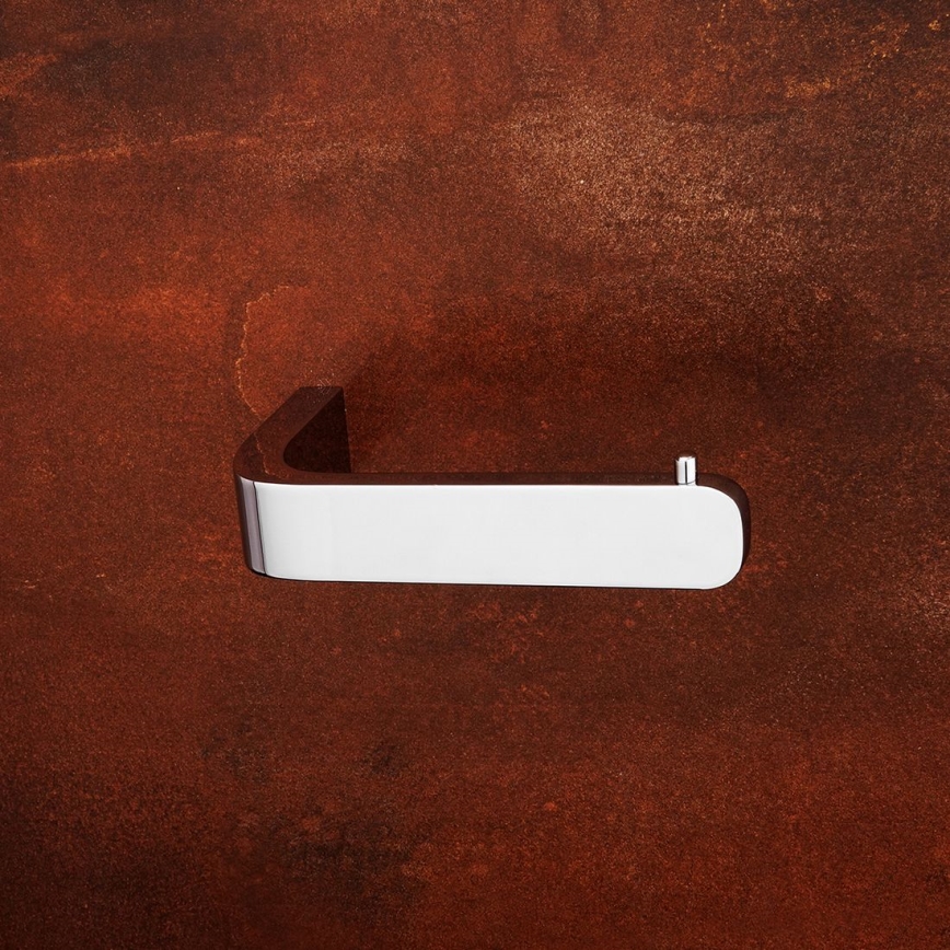 Perie de toaletă de perete și suport de hârtie igienică NIMCO NK set-94KN-26 NIKAU alb/crom lucios