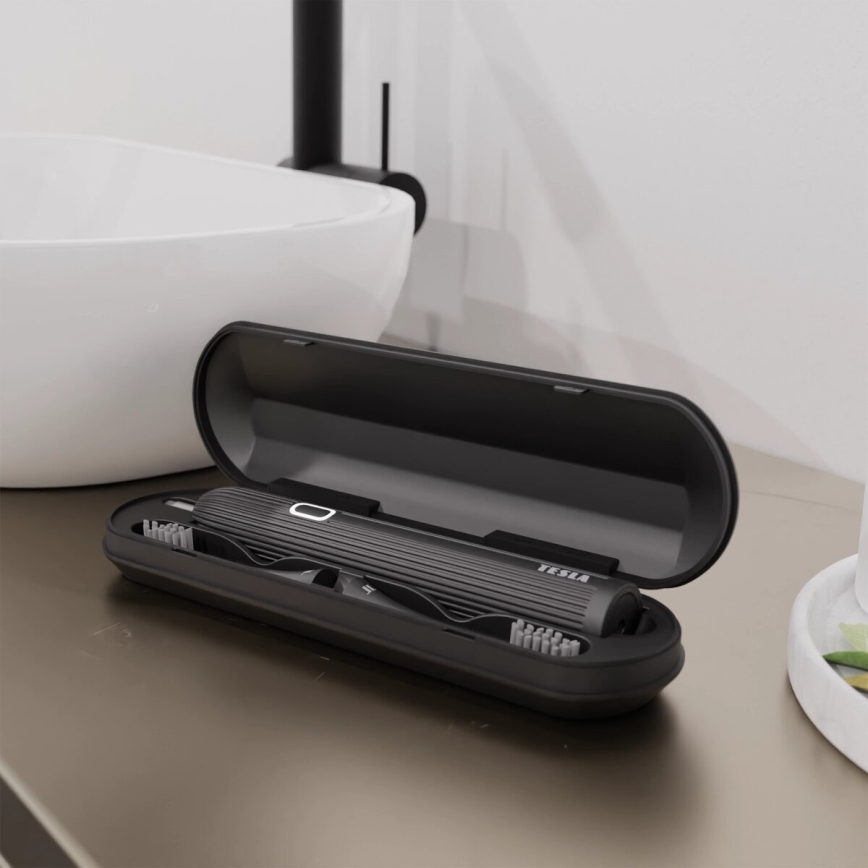 Periuță de dinți sonică inteligentă TESLA Smart TS200 DELUXE negru